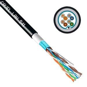 Кабель витая пара Cavel экранированный LAN 541 PE F/UTP 4х2хAWG24 cat 5e outdoor/уличный [300м] (провод для интернета)