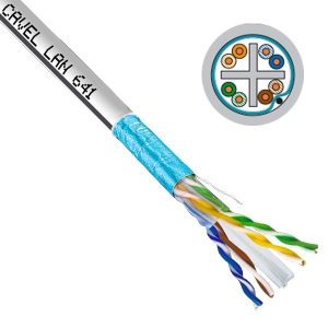Кабель витая пара Cavel экранированный LAN 641 ZH F/UTP 4х2хAWG23 cat 6 LSZH [200м] (провод для интернета)