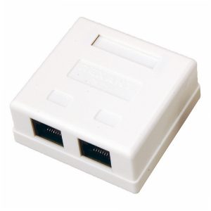 Компьютерная розетка двойная Rexant 2хRJ-45 cat.5e