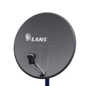 Антенна Lans перфорированная офсетная-80 с азимутальной фиксированной подвеской темная