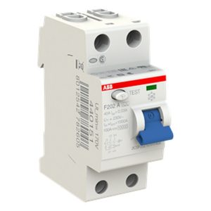 УЗО ABB F202 A-40/0,03 2-х полюсное тип A 40A 30mA 2 модуля (ВДТ)