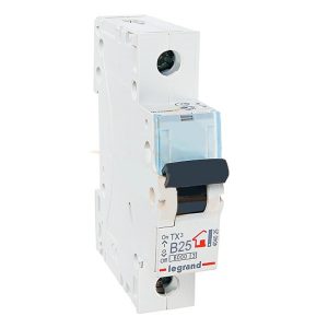 Автоматический выключатель Legrand TX3 B25A 1П 6kA (автомат электрический)