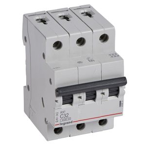 Автоматический выключатель Legrand RX3 3П 32A 4,5кА C (автомат электрический)