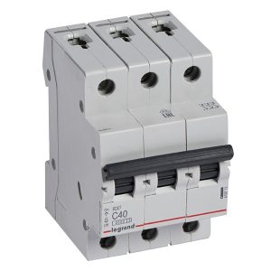 Автоматический выключатель Legrand RX3 3П 40A 4,5кА C (автомат электрический)