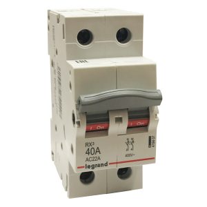 Рубильник модульный Legrand RX3 2П 40А однофазный (выключатель нагрузки)