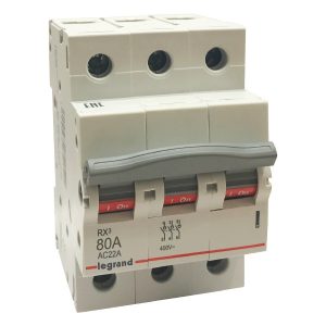 Рубильник модульный Legrand RX3 3П 80А трехфазный (выключатель нагрузки)