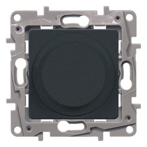 Светорегулятор поворотный Legrand Etika 300W без нейтрали, антрацит