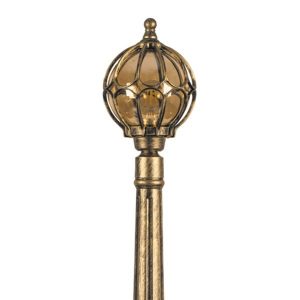 Светильник садово-парковый Сфера Feron PL3807 E27 220х220х2140мм черное золото (столб 2.1м)