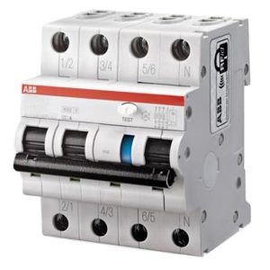 Дифференциальный автомат ABB DS203NC C25А 30mA тип АС 3P+N трехфазный электромеханический 6кА (дифавтомат, АВДТ)