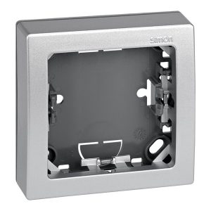 Рамка Simon 73 Loft 1 пост 75х75 мм, алюминий