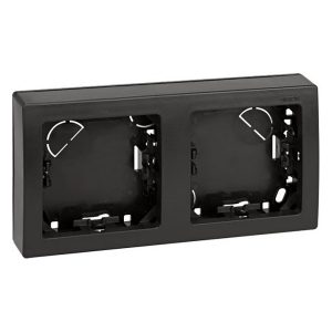 Рамка Simon 73 Loft 2 поста горизонтальный 75х146 мм, графит