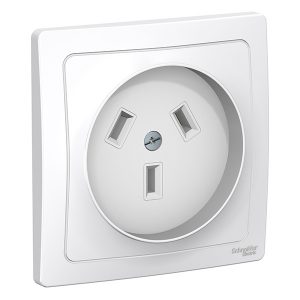 Розетка силовая скрытой установки SE Blanca 2Р+N 32А 250В белая