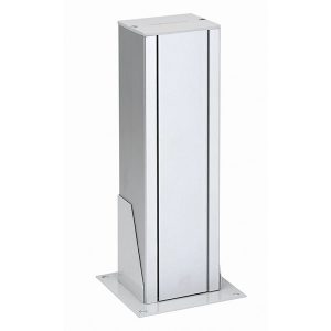 Мини-колонна Simon Connect 1-сторонняя на 6 механизмов К45 315х70х60 мм алюминий