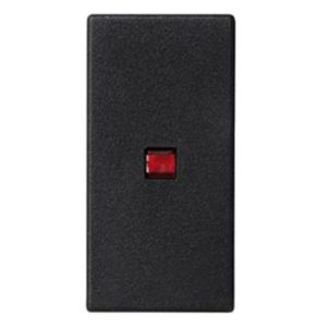 Клавиша Simon K302 узкая 22,5х45мм для выключателя с подсветкой, графит
