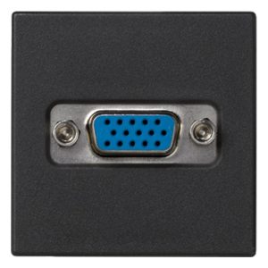 Плата Simon K45 с разъемом VGA (мама) 15 контактов, винты, 45х45мм, графит