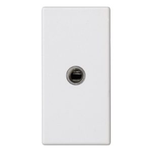 Плата Simon K45 c 1-м стереоразъемом 3,5мм (мама) винты, 22,5х45мм, белый