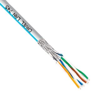 Кабель витая пара Cavel LAN 745 BU S/FTP 4х2хAWG23/1 cat 7a PVC [100м] (провод для интернета)