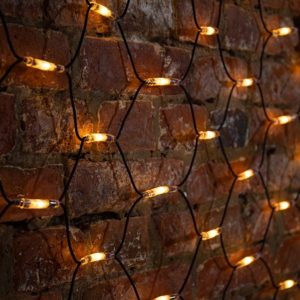 Гирлянда Сеть 2х1,5м, 288LED тепло-белый IP44 свечение с динамикой, черный провод, 230В