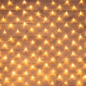 Гирлянда Сеть 2х1,5м, 288LED тепло-белый IP44 свечение с динамикой, прозрачный провод, 230В