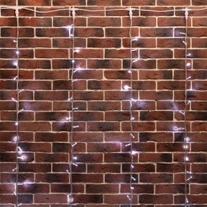 Гирлянда светодиодная Дождь 2x6m 360LED 24V белый эффект водопада, прозрачный провод IP65