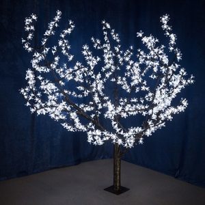 Светодиодное дерево Сакура, 864LED 110W 24V L1.5m крона 1.8m белый IP54 трансформатор в комплекте