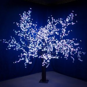 Светодиодное дерево Сакура, 5184LED 300W 24V L2.4m крона 2m RGB IP54 трансформатор в комплекте