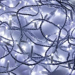 Гирлянда модульная Дюраплей LED, 20м 200 LED белый ПВХ, белая 24В