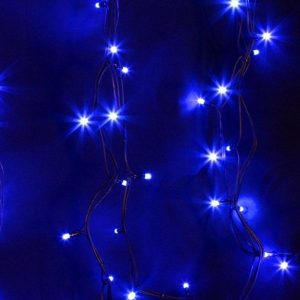 Гирлянда модульная Дюраплей LED, 20м 200 LED черный каучук синий