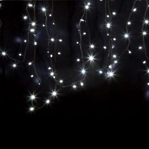 Гирлянда модульная Дюраплей LED, 20м 200 LED черный каучук белая