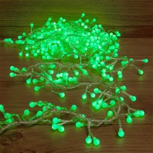 Гирлянда Мишура Neon-Night LED, 3м прозрачный ПВХ, 288LED 230V цвет зеленый