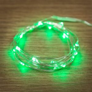 Гирлянда Роса, 2 м, 20 LED, цвет зеленый работа от 2 батареек CR2032 в комплекте