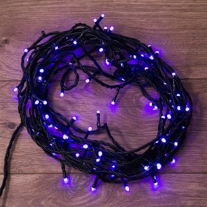 Гирлянда Твинкл Лайт Neon-Night 10 м, черный ПВХ, 100 LED, 230V IP65 цвет фиолетовый