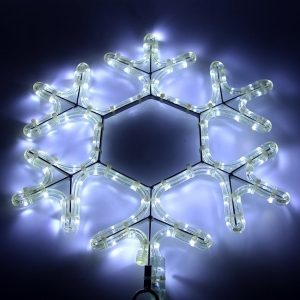 Фигура световая Снежинка LED, цвет белый, размер 45x38см IP65