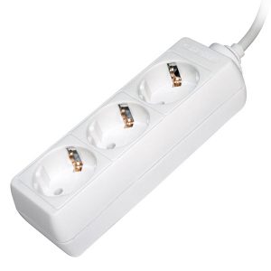 Удлинитель ИЭК У03 3х2P+PE кабель 3м 3х1мм2 16А/250В белый