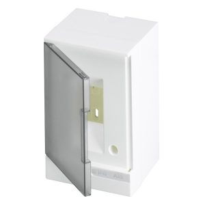 Щиток настенный ABB Basic E 2М серая прозрачная дверь (без клемм) BEW402202