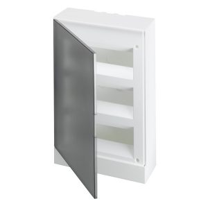 Шкаф настенный ABB Basic E 36М (3x12) серая прозрачная дверь (с клеммами) BEW402236