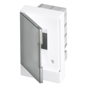 Щиток в нишу ABB Basic E 2М серая прозрачная дверь (без клемм) BEF402202