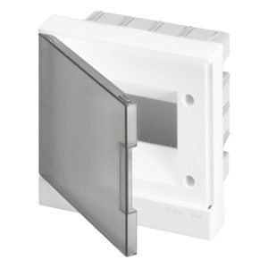 Щиток в нишу ABB Basic E 6М серая прозрачная дверь (c клеммами) BEF402206