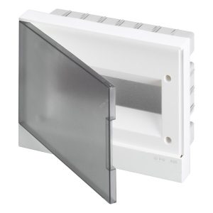 Шкаф в нишу ABB Basic E 12М серая прозрачная дверь (c клеммами) BEF402212