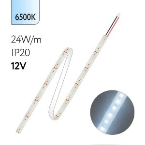 Светодиодная лента Foton FL-Strip 2835-S120-CW 24W/m 6500K 12V 2500lm/m IP20 холодный белый 10x5m