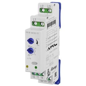 Реле контроля фаз Меандр РКФ-М06-11-15 AC 400В УХЛ4 с регулировкой нижнего порога (РКФ)