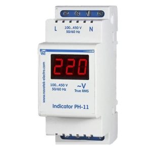 Однофазный цифровой индикатор напряжения Новатек РН-11 (вольтметр)