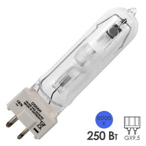 Лампа специальная газоразрядная Osram 4ARXS HSD 250W/80 GY9.5 8000K (BA 250/2 SE D 8.5; MSD 250/2)