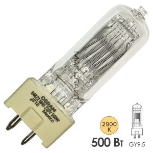 Лампа специальная галогенная Osram 64672 M/40 500W 230V GY9.5 2000h 2900K (6877P/GE 39621/S 0061733)