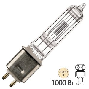 Лампа специальная галогенная Osram 64743 FEL CP/77 1000W 120V G9.5 300h 3200K (PHILIPS 6983P)