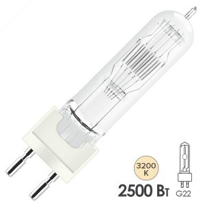 Лампа специальная галогенная Osram 64796 CP/91 2500W 230V G22 400h 3200K (PHILIPS 6894Y)