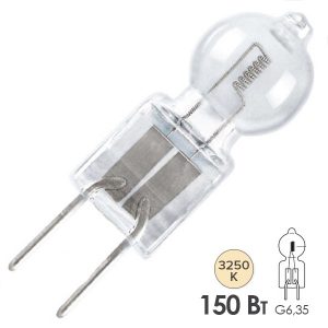 Лампа специальная галогенная Osram 64292 XIR UVS 150W 22.8V G6.35 600h 3250K