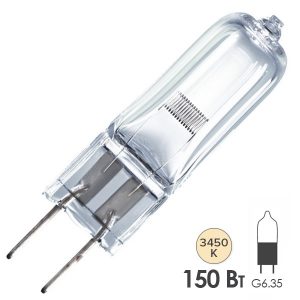 Лампа специальная галогенная Osram 64633 HLX BRJ A1/234 150W 15V G6.35 50h (GE 18235)