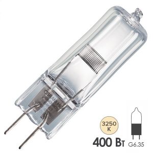Лампа специальная галогенная Osram 64663HLX EVD A1/239 400W 36V G6.35 50h (GE41164;SYLVANIA 9060826)