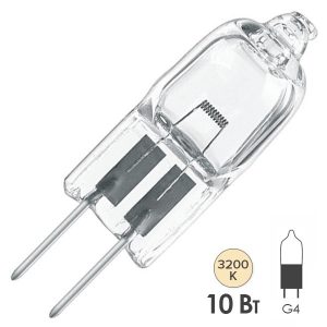 Лампа специальная галогенная Osram 64225 ESA M/29 10W 6V G4 100h (PHILIPS 7387; GE 34720)